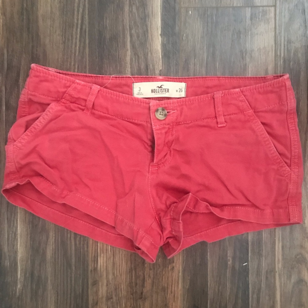 Hollister red shorts